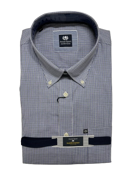 Camicia Mezza Manica Ascot Taglie Forti 15773-554 Col17