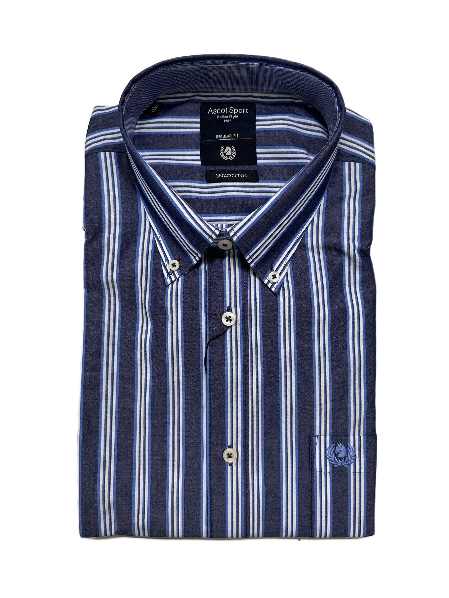 Camicia Manica Lunga Ascot Taglie Forti 15573-512 Col65