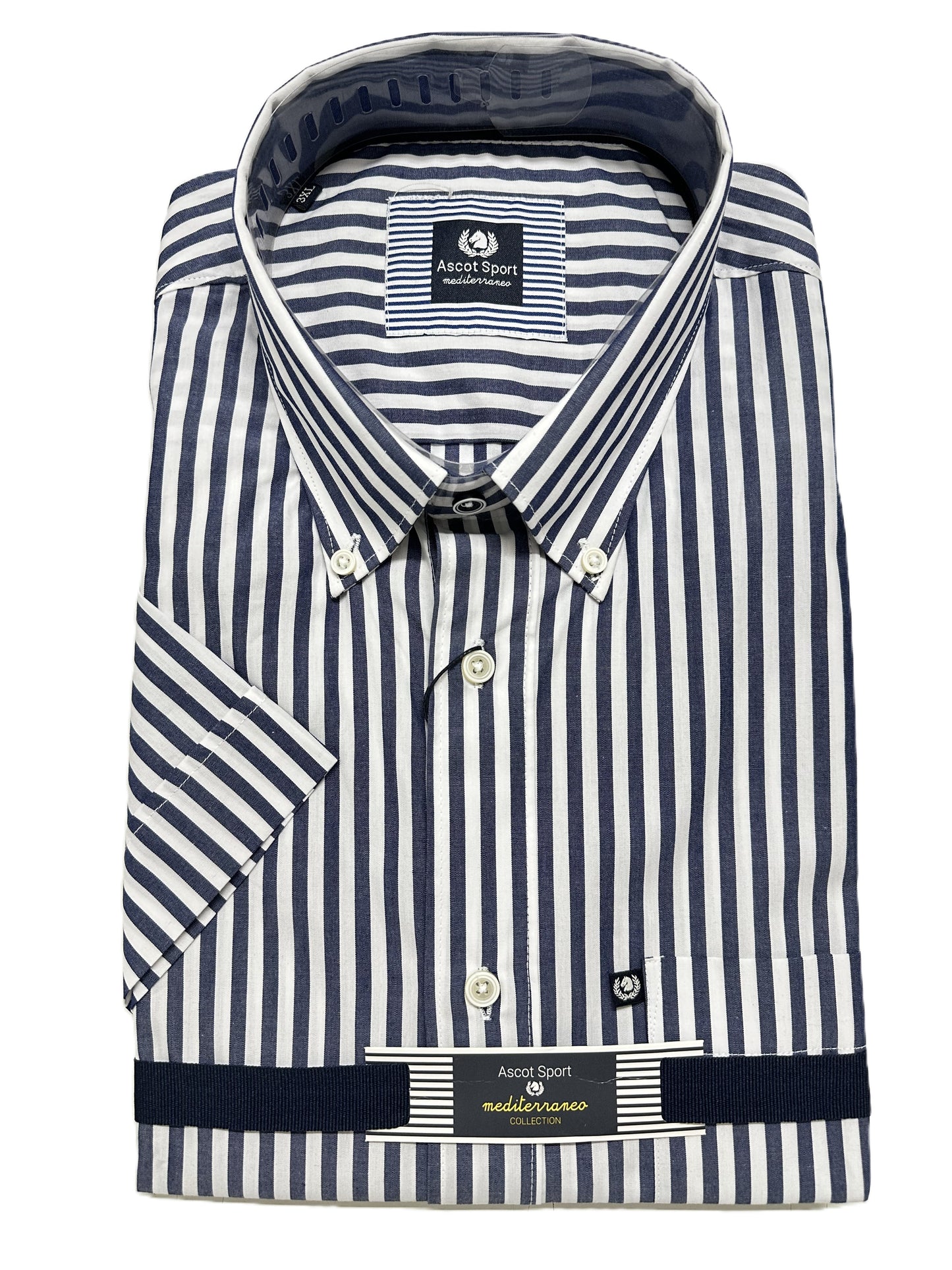 Camicia Mezza Manica Ascot Taglie Forti 15573-554S Col06
