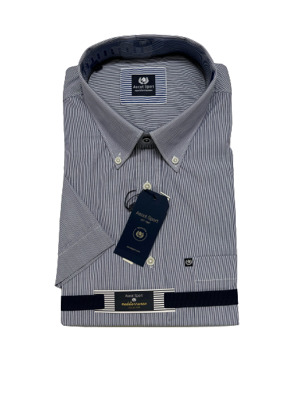 Camicia Mezza Manica Ascot Taglie Forti 15573-554 Col02 - Blocco94