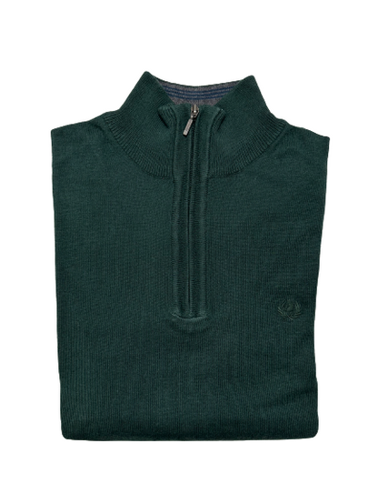 Maglia Manica Lunga Mezza Zip in Caldo Cotone Ascot 15638-612 - Blocco94