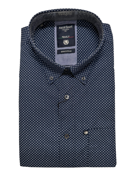 Camicia Manica Lunga Ascot Taglie Forti 15669-509 Col15 - Blocco94