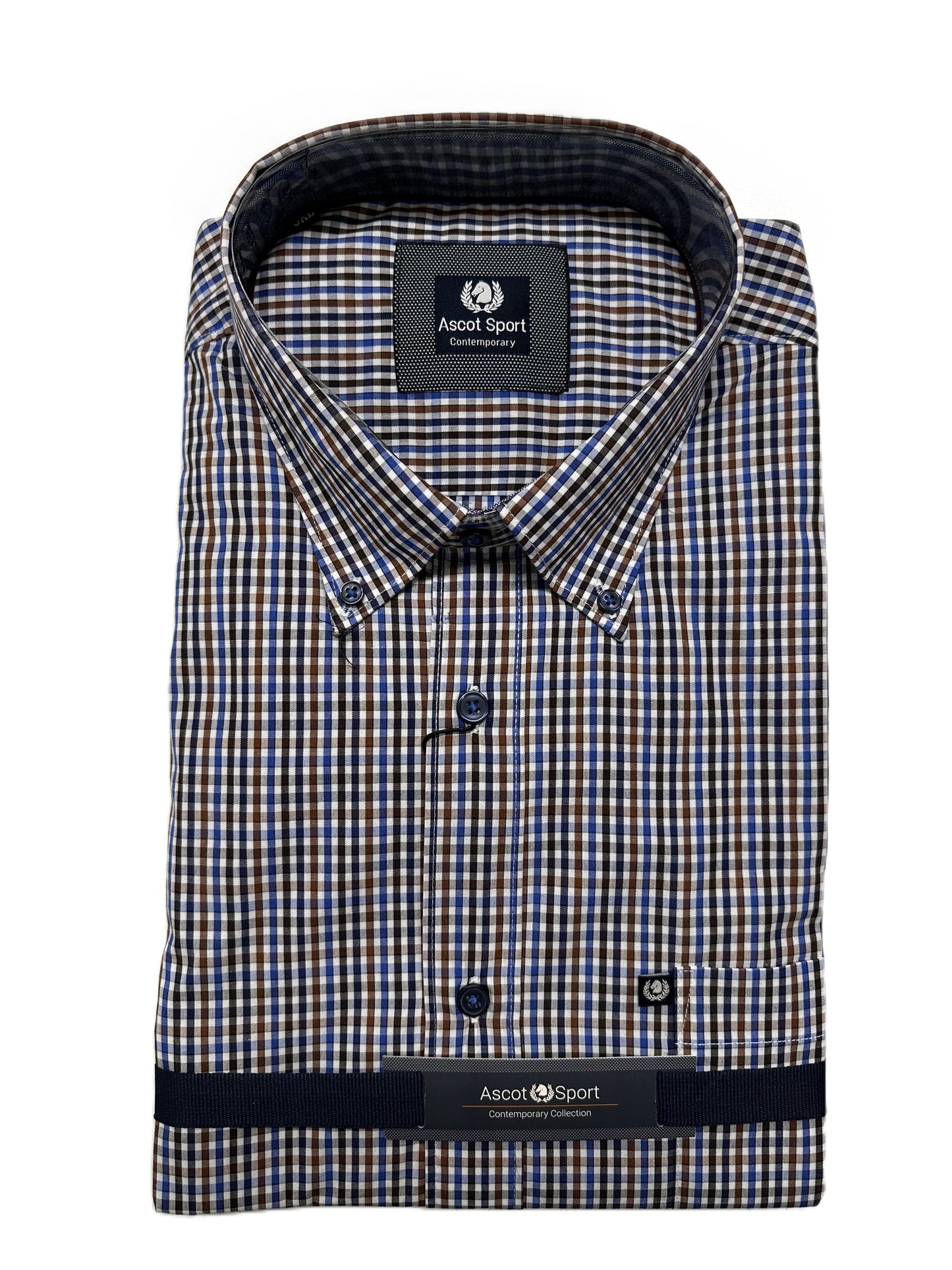 Camicia Manica Lunga Ascot Taglie Forti 15673-504 Col20
