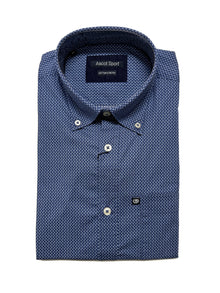 Camicia Manica Lunga Ascot Cotton Stretch 15761-209 Colore 10