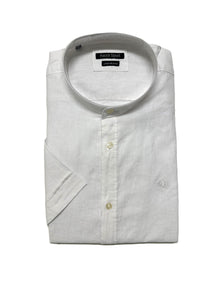 Camicia Mezza Manica Collo Coreana Ascot Taglie Forti 15762-558 Col 01