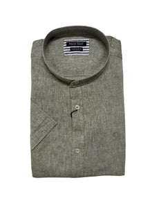 Camicia Mezza Manica Collo Coreana Ascot Taglie Forti 15762-558 Col05