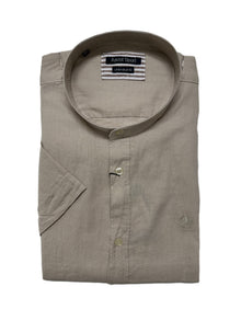 Camicia Mezza Manica Collo Coreana Ascot Taglie Forti 15762-558 Col 09