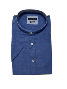 Camicia Mezza Manica Collo Coreana Ascot Taglie Forti 15762-558 Col 10