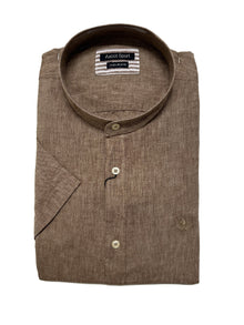Camicia Mezza Manica Collo Coreana Ascot Taglie Forti 15762-558 Col 12