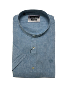 Camicia Mezza Manica Collo Coreana Ascot Taglie Forti 15762-558 Col 18