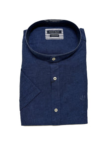 Camicia Mezza Manica Collo Coreana Ascot Taglie Forti 15762-558 Col 23