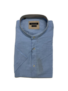 Camicia Mezza Manica Collo Coreana Ascot Taglie Forti 15762-558 Col 56