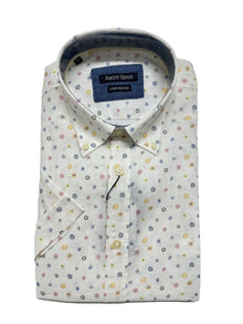 Camicia Mezza Manica in Misto Lino Ascot 15763-255S Colore 05
