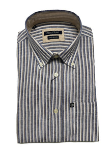 Camicia Manica Lunga in misto lino Ascot 15764-209S Col 35