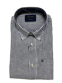 Camicia Manica Lunga in Misto Lino Ascot Taglie Forti 15764-509S col20