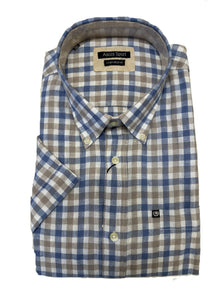 Camicia Mezza Manica in Misto Lino Ascot 15764-259S Colore 08