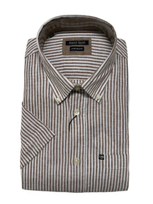 Camicia Mezza Manica Misto Lino Ascot Taglie Forti 15764-559S Col 23