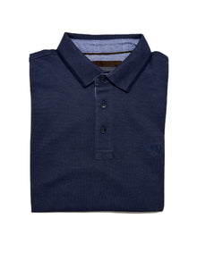 Polo Manica Lunga in Caldo Piquet Taglie Forti Ascot 13-505 03 Cobalto