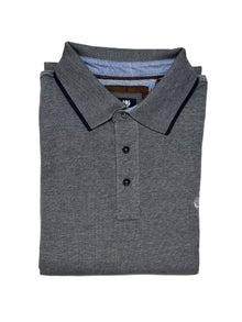 Langarm-Poloshirt aus warmem Pikee Übergrößen Ascot 15813-505 Grau 04