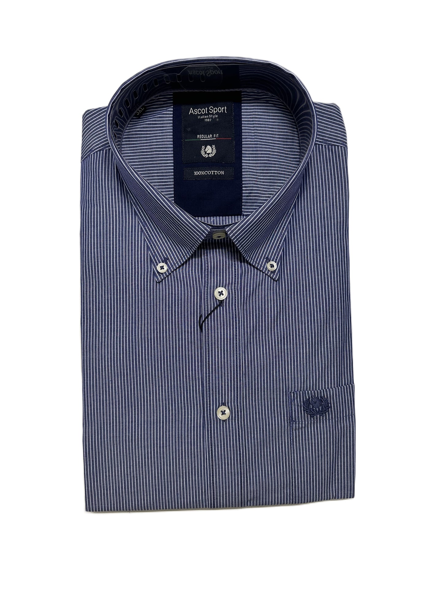 Camicia Manica Lunga Ascot Taglie Forti 15873-512 Col 41