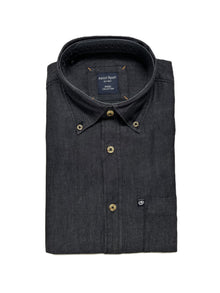 Camicia in Jeans Manica Lunga Ascot Taglie Forti 15867-509
