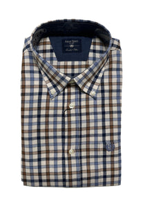 Camicia Manica Lunga Ascot Taglie Forti in Flanella 15884-512 Col03