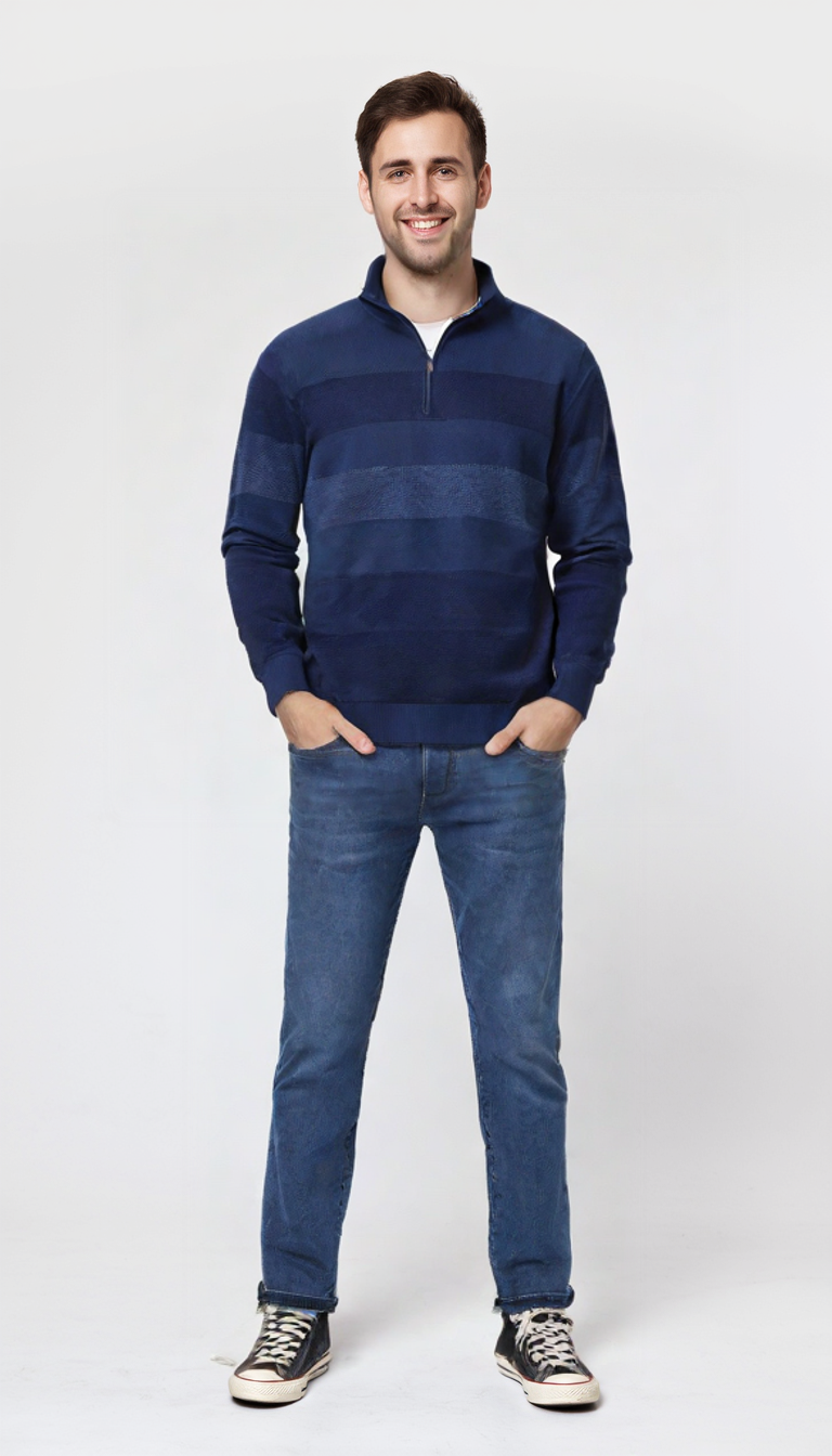 Maglia Mezza Zip Re del Mare 22.5149