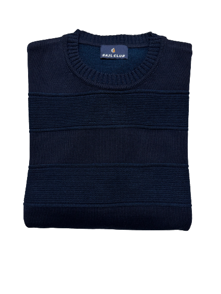 Maglia 2610 OVER Girocollo Taglie Forti Sail Club by Vele dei Mari - Blocco94