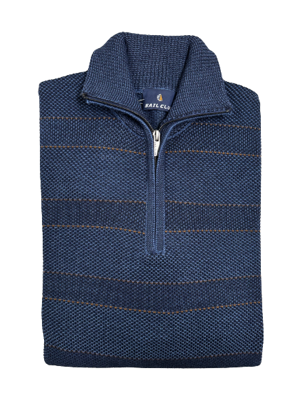 Maglia 2631 Mezza Zip Sail Club by Vele dei Mari Taglie Forti - Blocco94