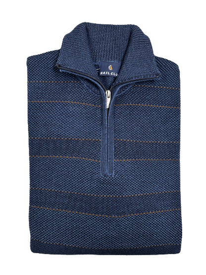 Maglia 2631 Mezza Zip Sail Club by Vele dei Mari Taglie Forti - Blocco94