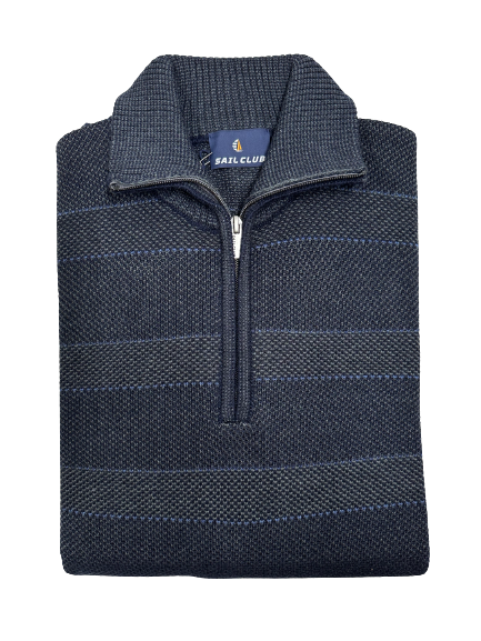 Maglia 2631 Mezza Zip Sail Club by Vele dei Mari Taglie Forti - Blocco94