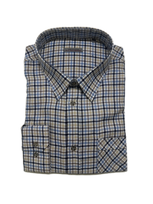 Camicia Fassa Manica Lunga Sea Barrier Flanella Leggera Taglie Forti Colore 278