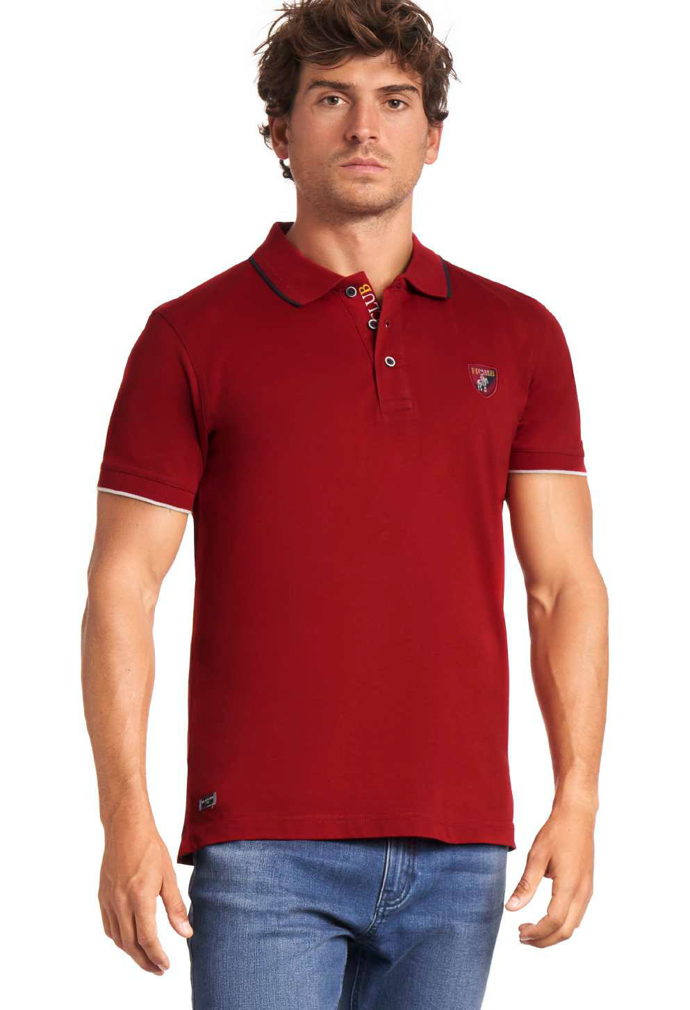 Polo Mezza Manica in Jersey 32L9627 Be Board - Blocco94