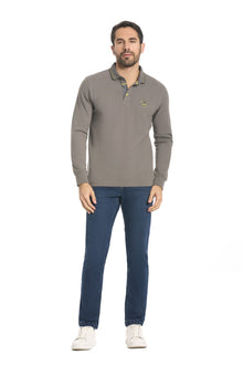 Polo Manica Lunga 33M9219 Be board - Blocco94