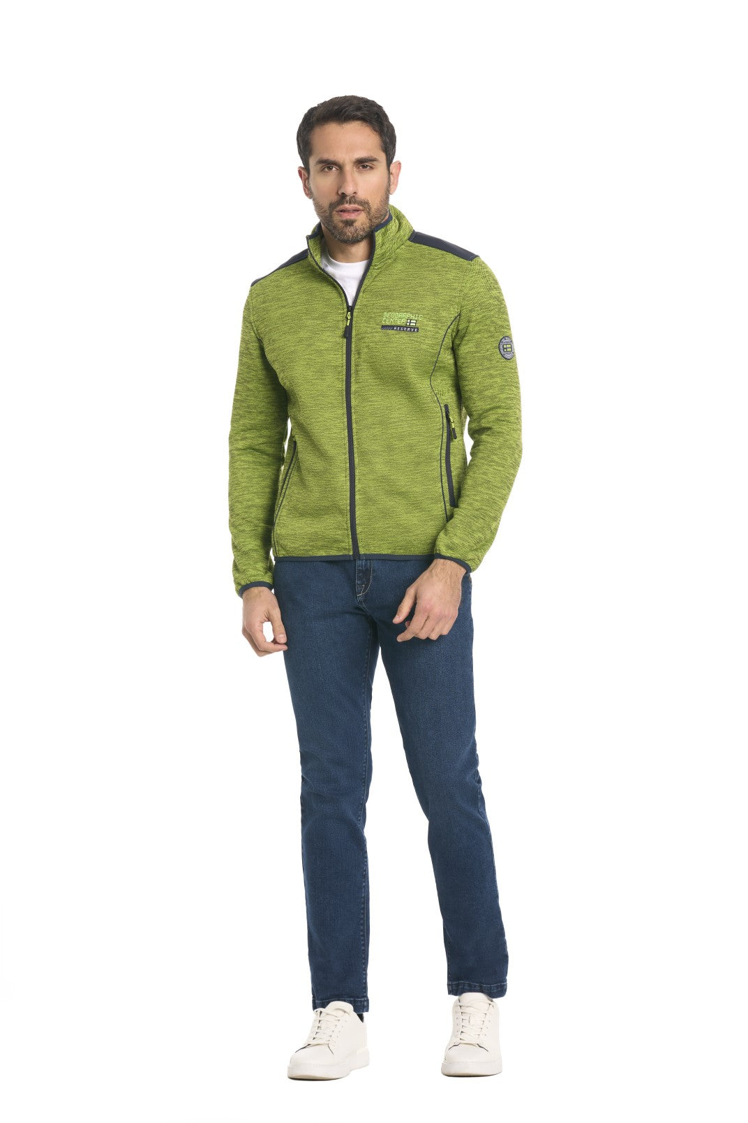 BE BOARD Felpa Uomo Pile Con Zip – Manica Lunga, Art. 9829, Regolare, Lavabile In Lavatrice