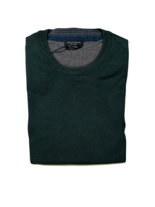 Girocollo Manica Lunga Cotone Taglie Forti Ascot 38-502 Verde 73