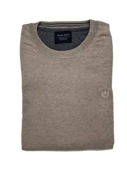 Langarm-Rundhals-Shirt aus warmem Baumwolljersey Ascot 68-613