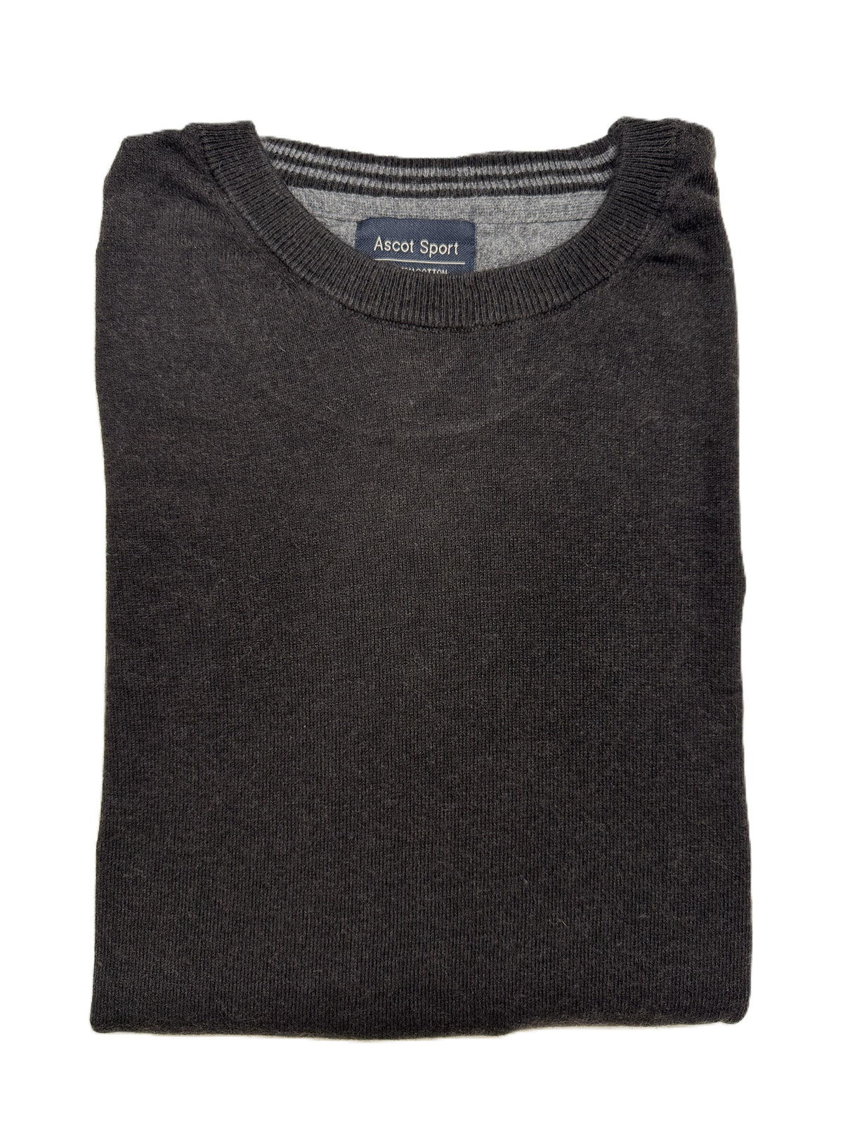 Langarm-Rundhals-Shirt aus warmem Baumwolljersey Ascot 68-613