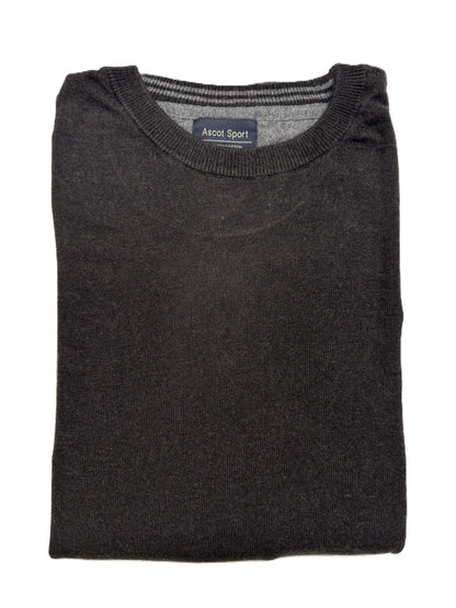 Langarm-Rundhals-Shirt aus warmem Baumwolljersey Ascot 68-613