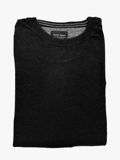 Langarm-Rundhals-Shirt aus warmem Baumwolljersey Ascot 68-613