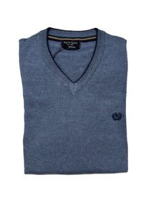Collo a V Manica Lunga in Caldo Cotone Ascot 38-601