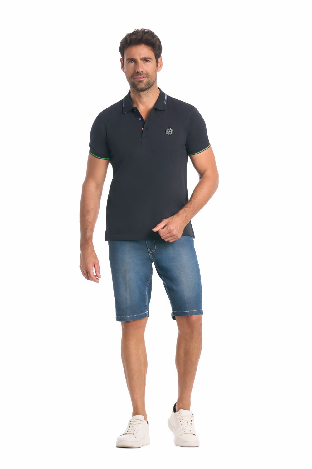 Polo Mezza Manica 42L9607C Be Board Taglie Forti