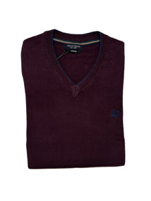 Collo a V Manica Lunga in Caldo Cotone Ascot 38-601