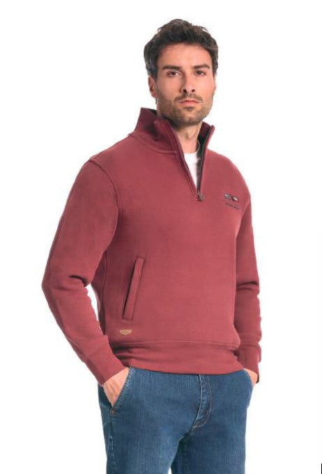 Felpa Mezza Zip 44F9306C Taglie Forti Be Board