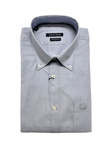Camicia Manica Lunga Ascot Taglie Forti 52-512 Col08 Grigio Chiaro