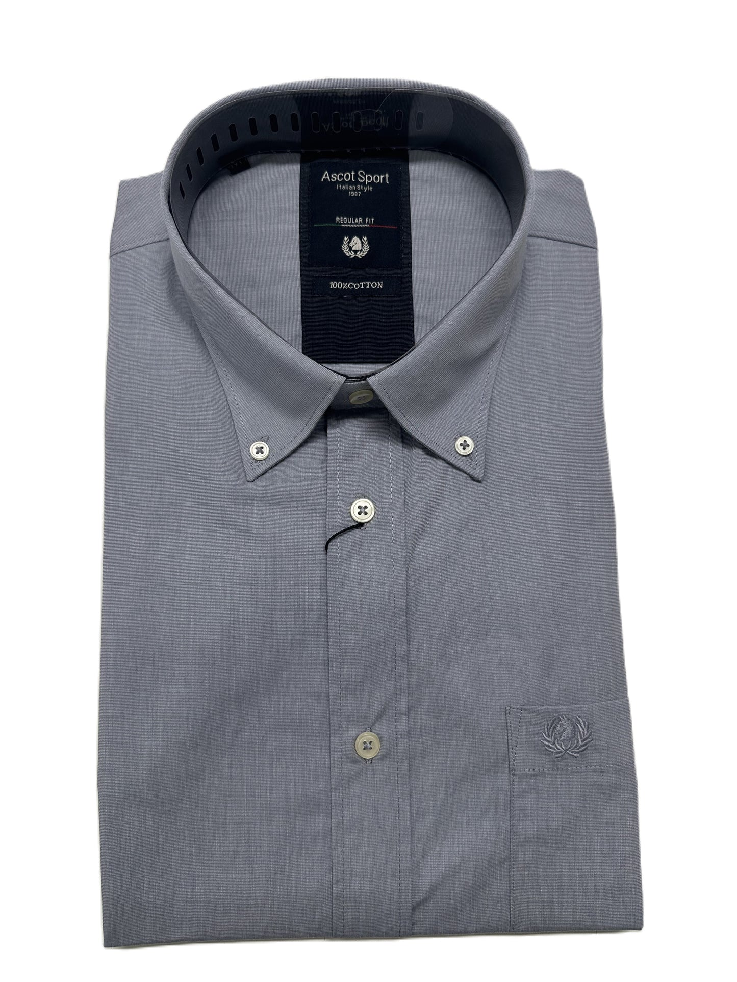 Camicia Manica Lunga Ascot Taglie Forti 52-512 Col07