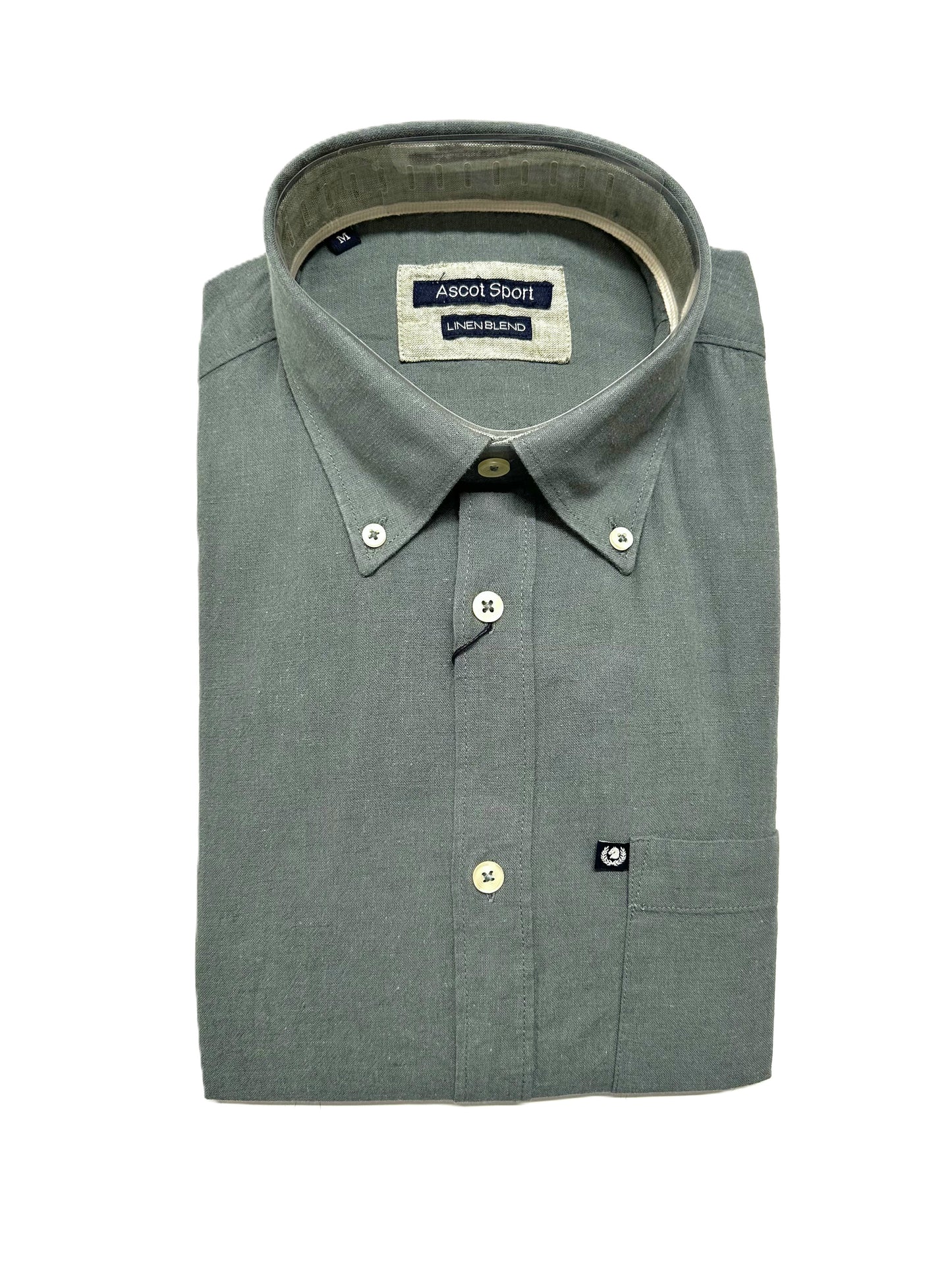 Camicia Mezza Manica in Misto Lino Ascot 62-259 Colore 74