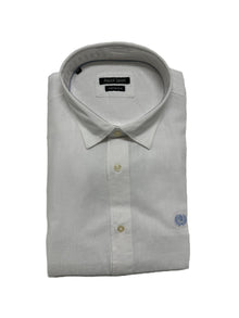 Camicia Manica Lunga in Misto Lino Ascot Taglie Forti 62-528 col 01