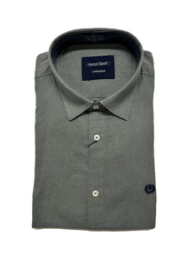 Camicia Manica Lunga in Misto Lino Ascot Taglie Forti 62-528 col 74