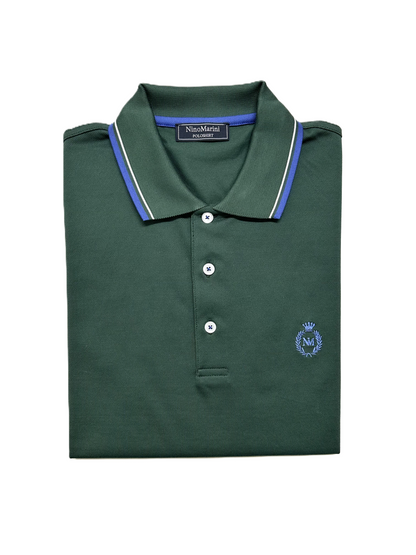 Polo Mezza Manica in Piquet di Filo di Scozia Nino Marini Taglie Forti XINIB62301